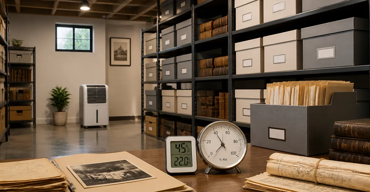 Ideal Humidity Levels for Storing Paper Archives in Basements