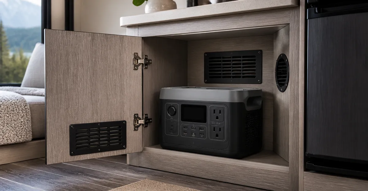 How to Ventilate an RV Cabinet for a Portable Power Station Install