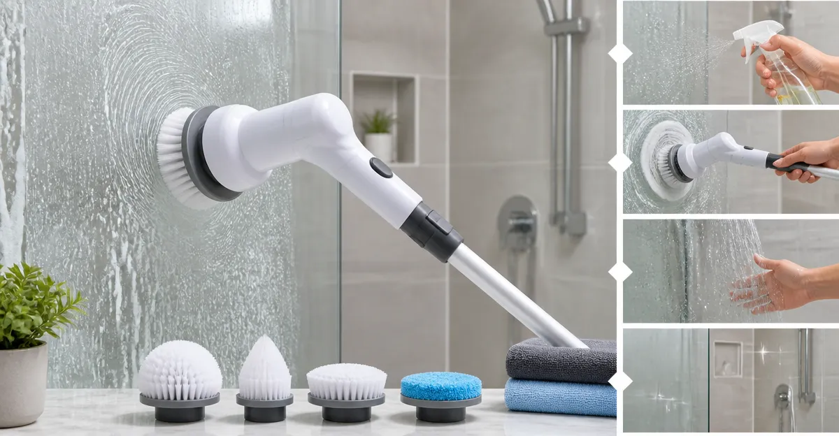 How to Remove Soap Scum with a Spin Scrubber Without Scratching