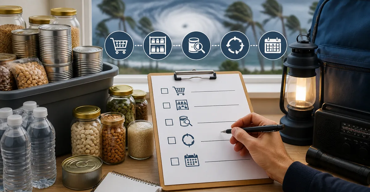 How to Create a Hurricane Season Emergency Food Rotation Checklist
