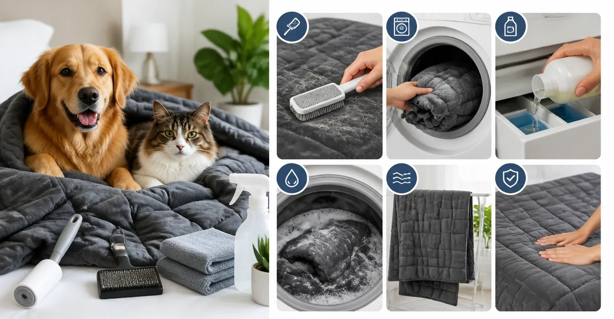 How to Clean Weighted Blankets with Pets: Step‑by‑Step Guide