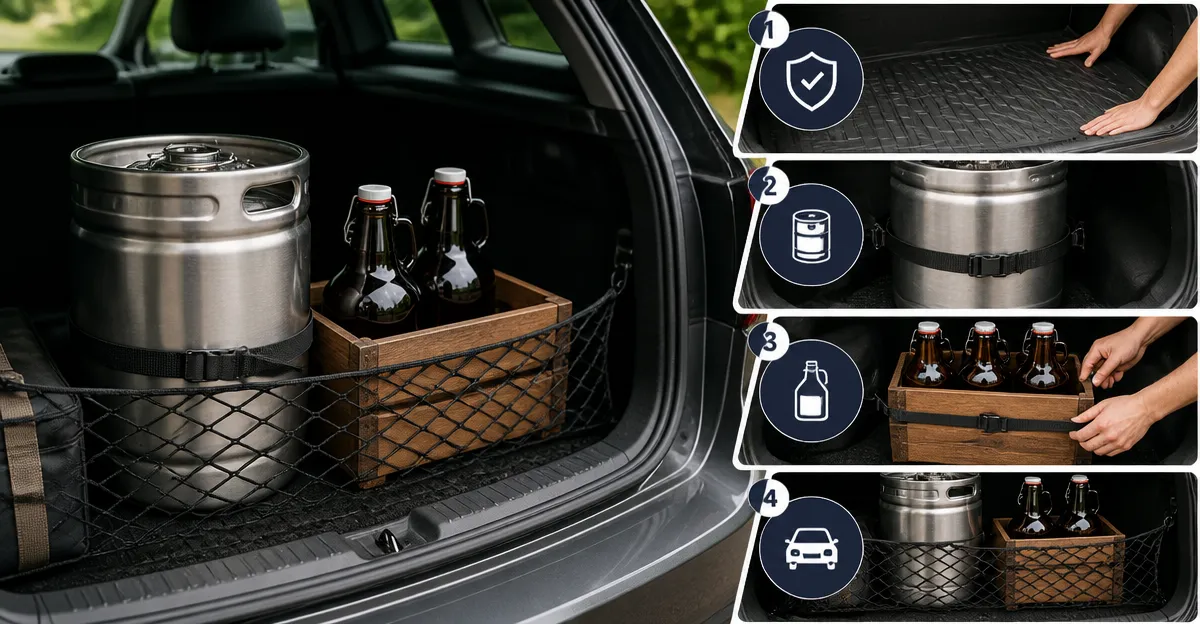 How to Safely Transport Kegs and Growlers in Your Car Trunk