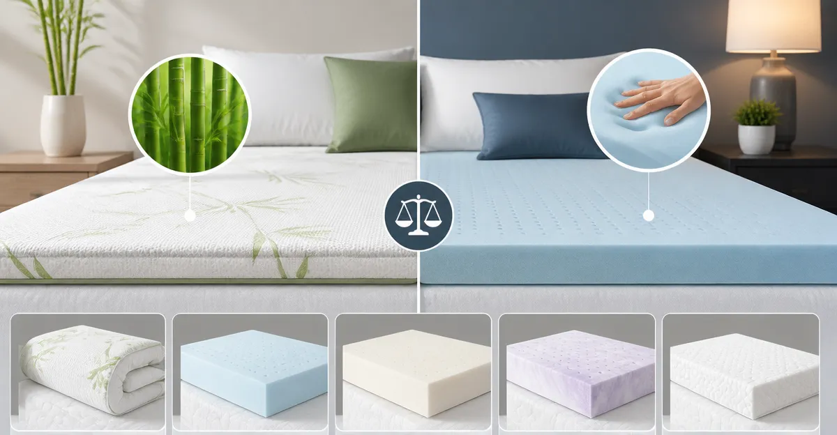 Amazon Mattress Topper Comparison: Bamboo vs Foam Options