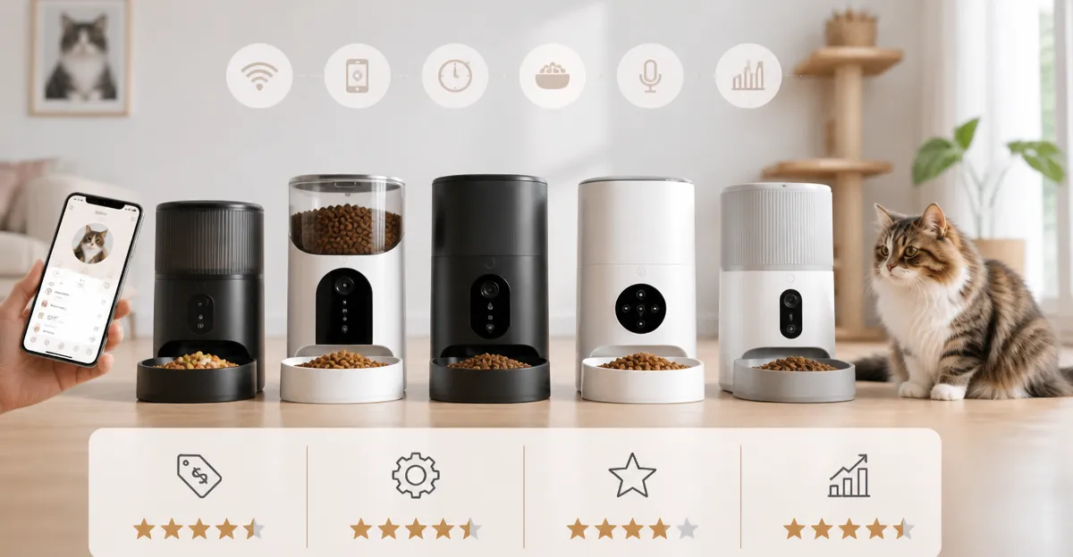 Best Automatic Cat Feeders Comparison 2026