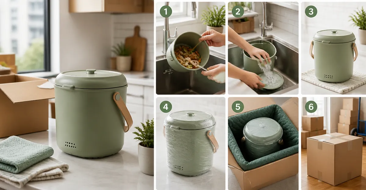How to Move a Countertop Composter Between Apartments