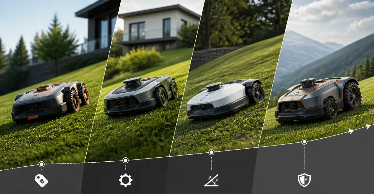 WORX Landroid Vision vs ECOVACS Goat & Sunseeker Robot Mowers – In‑Depth Comparison