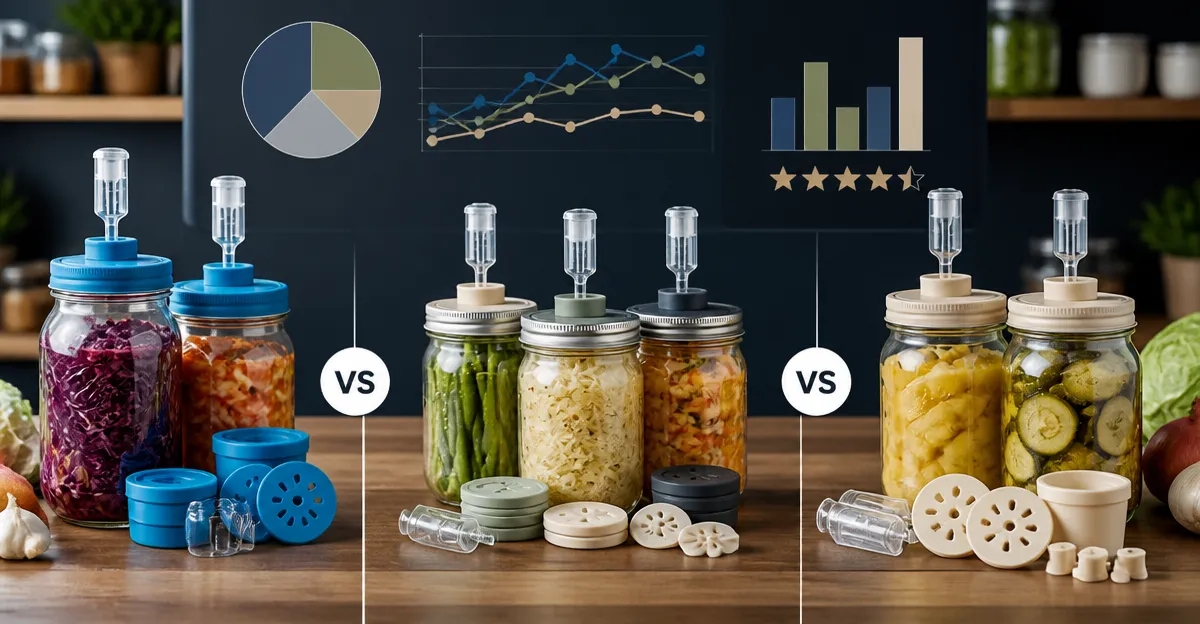 Masontops vs Xileanalee vs Lalvam Fermentation Kits: Detailed Comparison