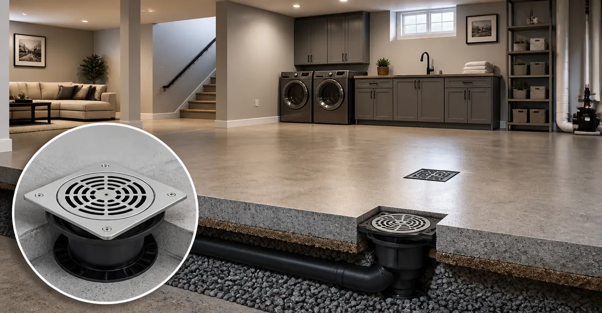 Designing Secondary Floor Drains for Finished Basements