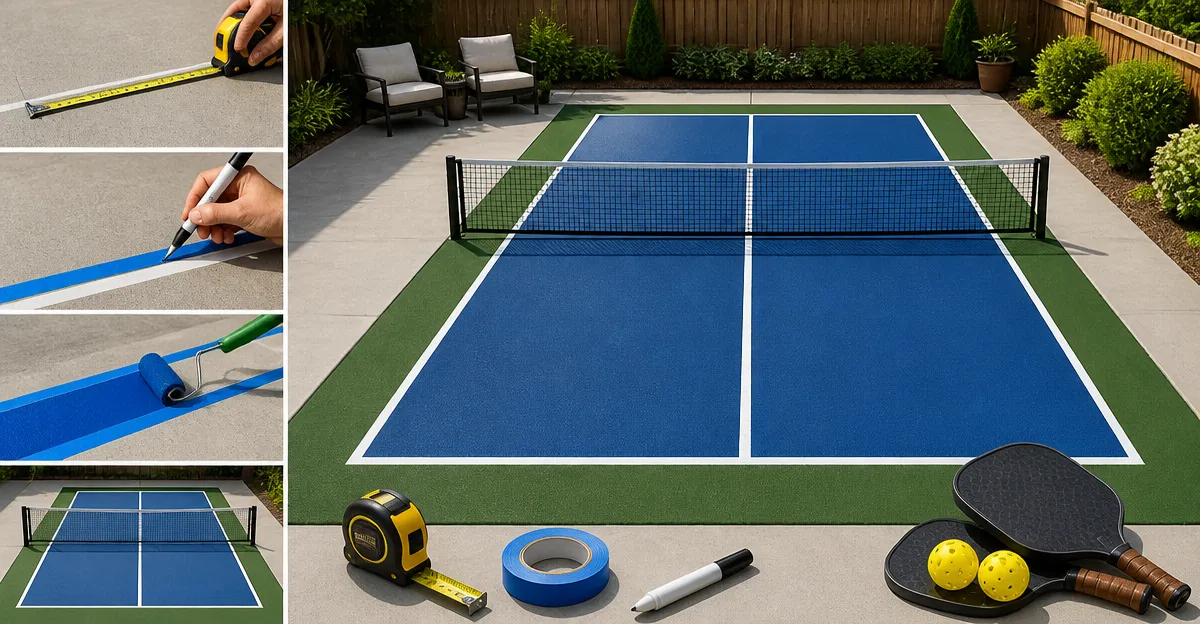 How to Layout a Mini Pickleball Court 20x10: DIY Guide