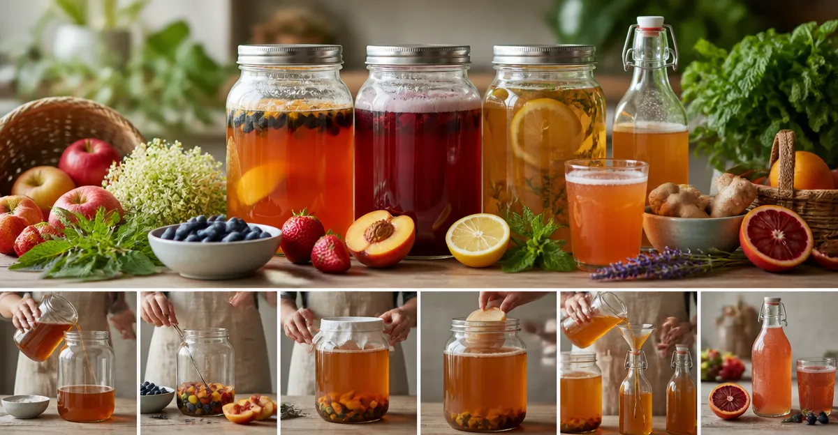 How to Craft Seasonal Kombucha Flavors with Local Produce
