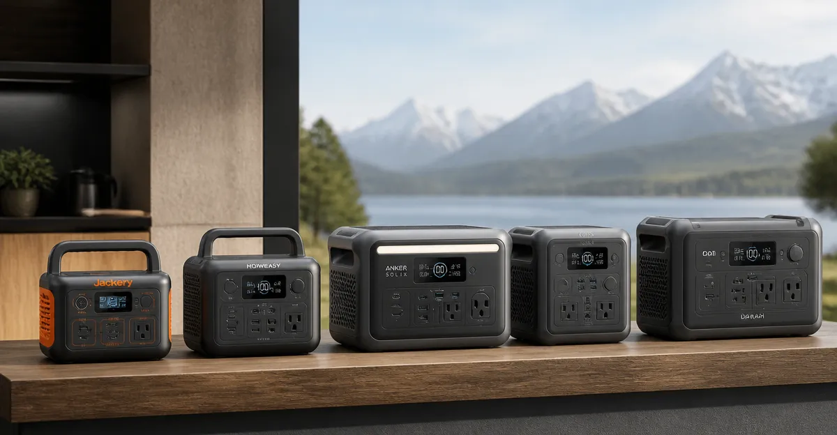 Jackery Explorer 300 vs HOWEASY, Anker SOLIX C1000, C300 & DARAN Power Stations