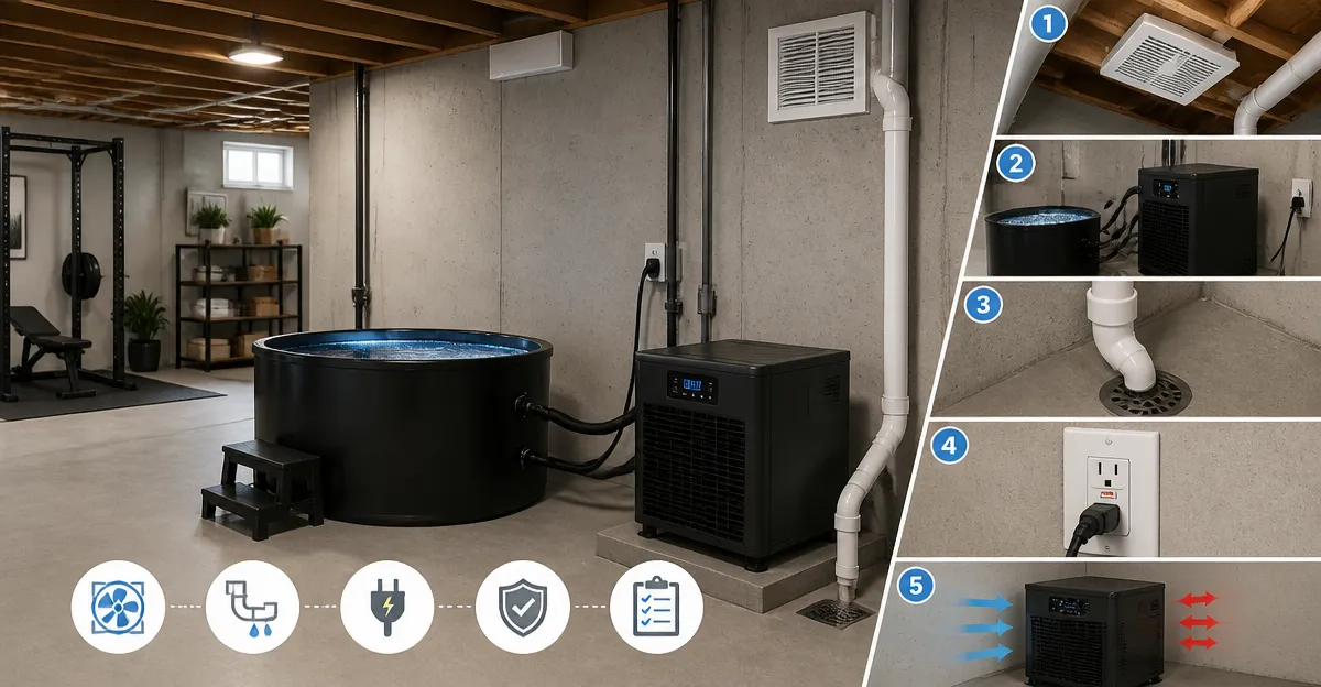 How to Install a Cold Plunge Chiller in Your Basement