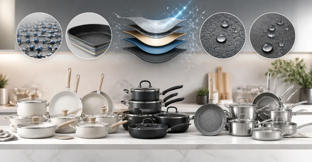 CAROTE vs T‑Fal vs SENSARTE Cookware Sets: Detailed Comparison