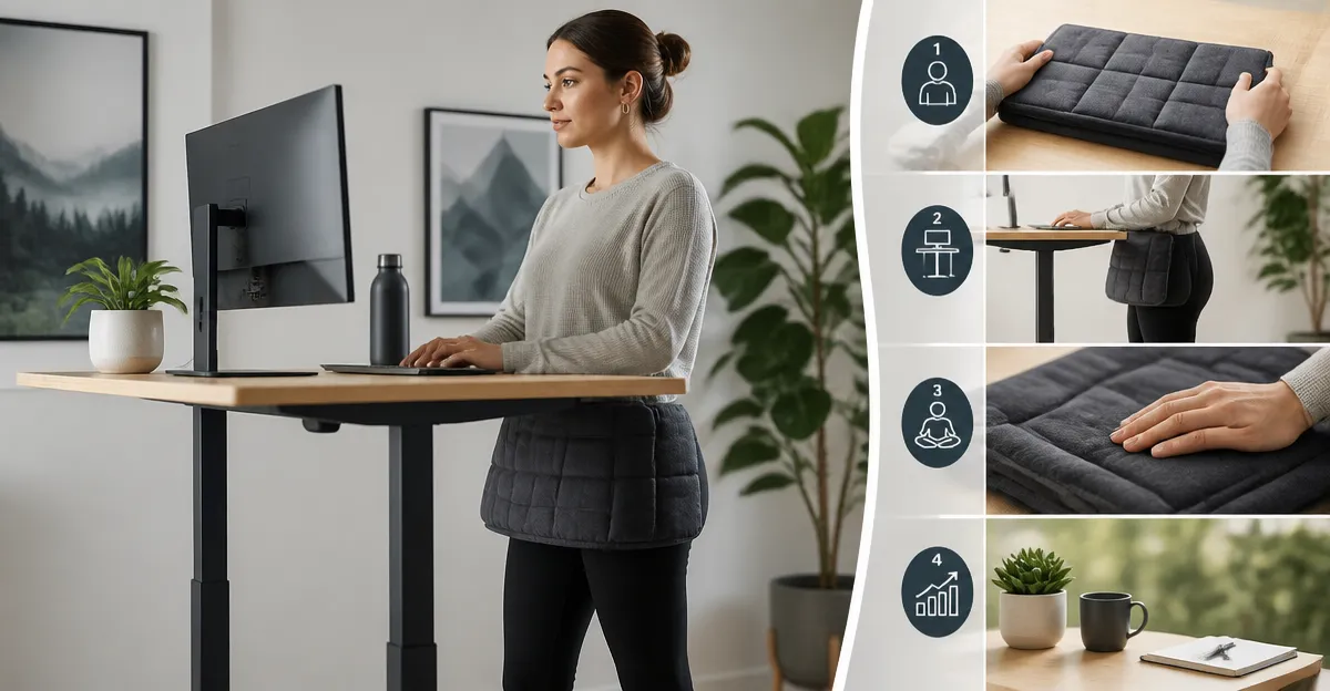 How to Use Weighted Lap Pads with Standing Desks