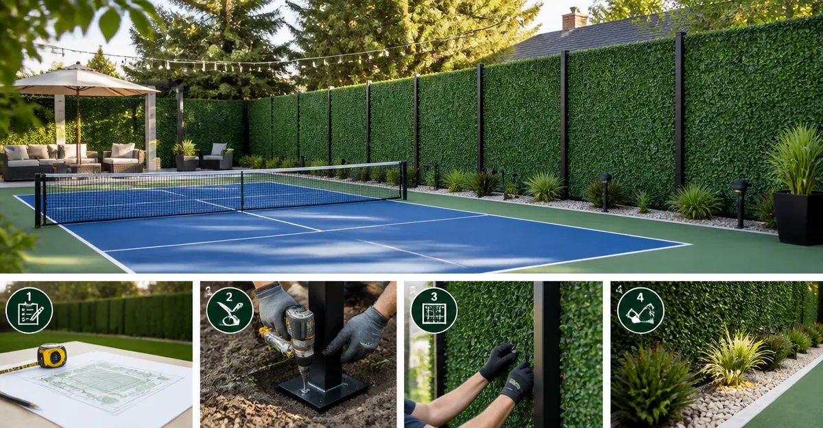 How to Design a Backyard Pickleball Privacy Hedge
