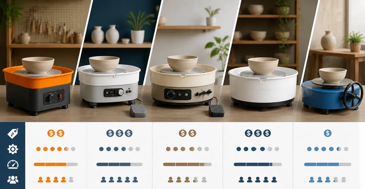 VEVOR vs Insnug vs Alldeer: 11‑in Pottery Wheel Comparison 2026