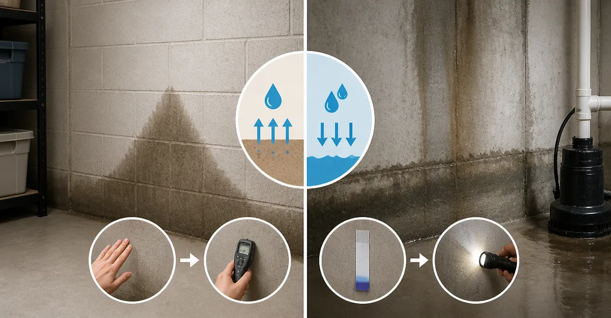 How to Detect Moisture Wicking vs Groundwater Seepage