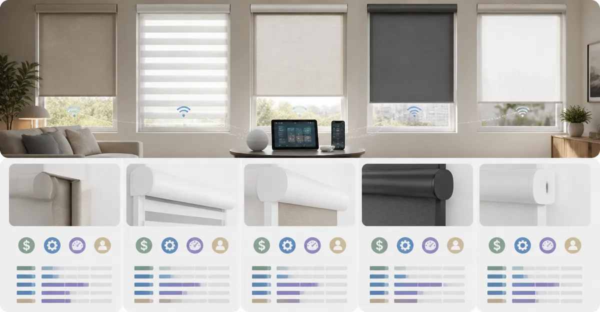 Motorized Roller Blind Showdown: Hapadif, Allesin, Kincmo, MANSNIX & SwitchBot