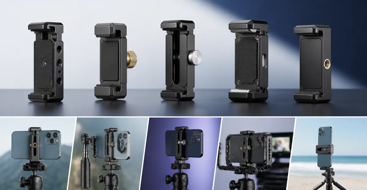 Metal Phone Tripod Mount Comparison: SmallRig, SharingMoment, Ulanzi, Pictron & Syncwire
