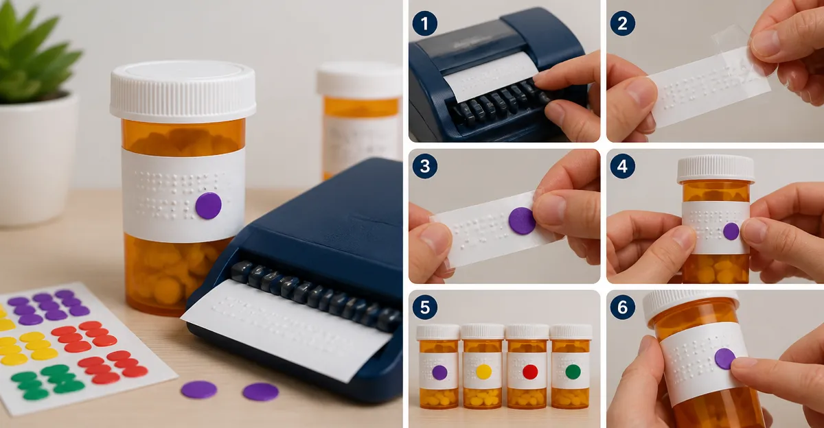 How to Label Medication with Tactile Markers and Braille