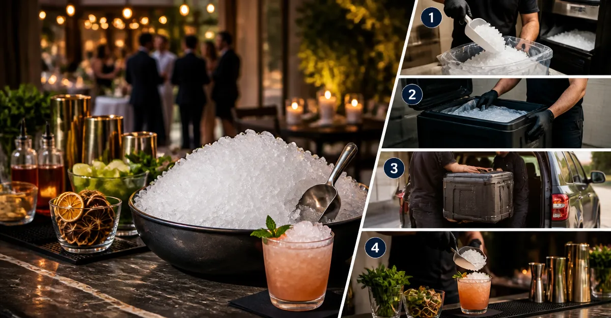 How to Stage a Micro-Ice Delivery for Private Cocktail Events