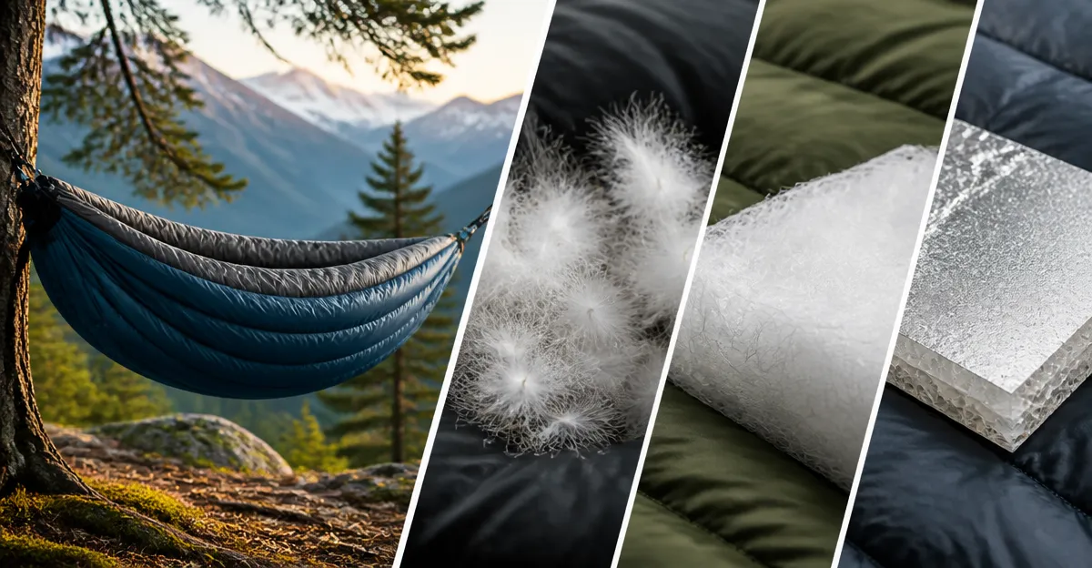 2026 Underquilt Insulation Materials Review: Down vs Synthetic vs Aerogel