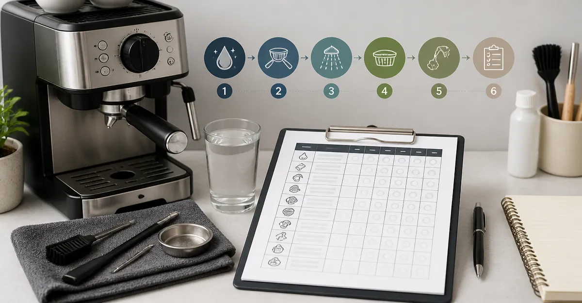 Compact Espresso Machine Maintenance Log Template Guide