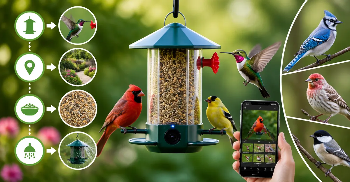 How to Attract Specific Bird Species to Connected Feeders