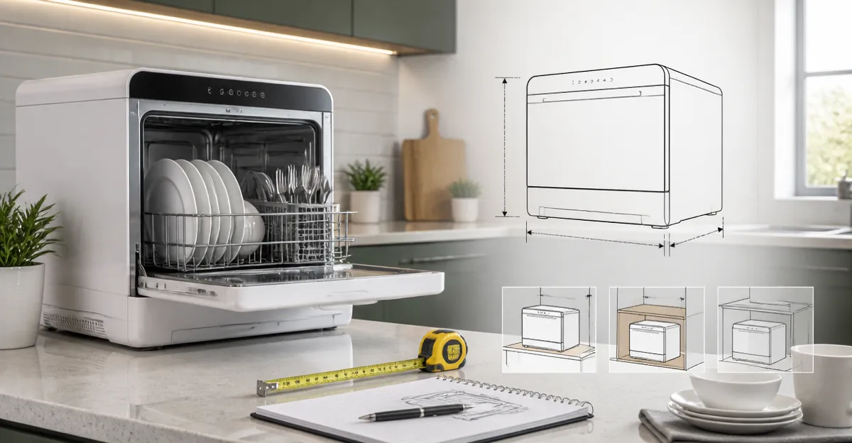 Countertop Dishwasher Dimensions Guide: Measurements, Space‑Saving & Size Selection