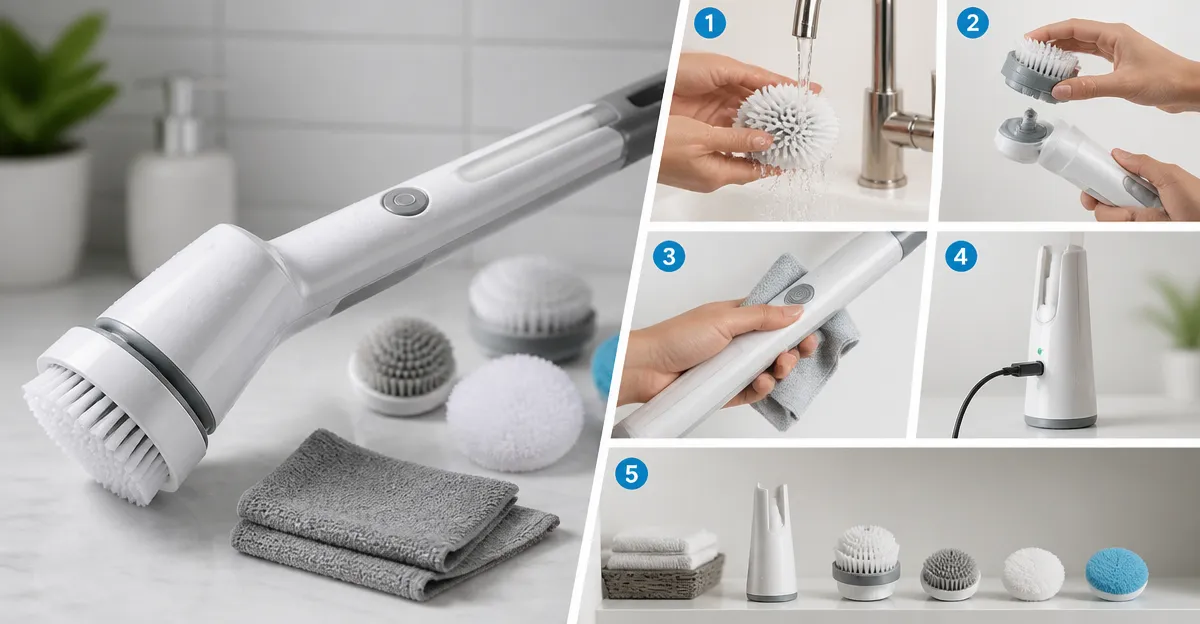 How to Clean and Maintain an Electric Spin Scrubber