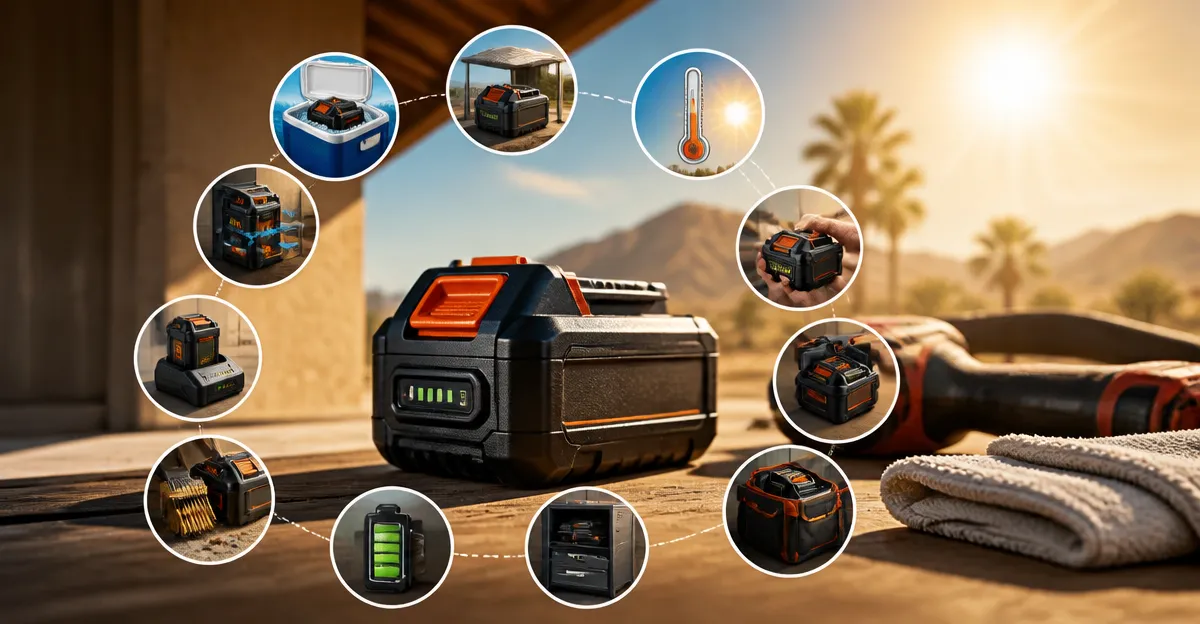 How to Protect Cordless Batteries in Hot Climates: 10 Essential Tips