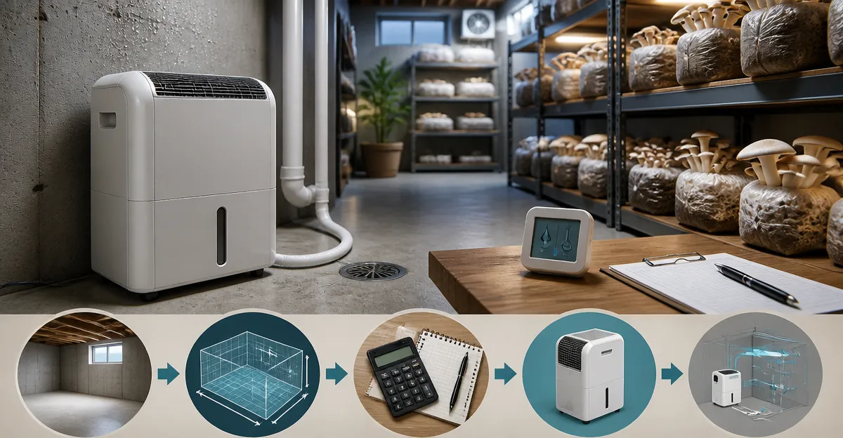 How to Size a Dehumidifier for Basement Mushroom Cultivation