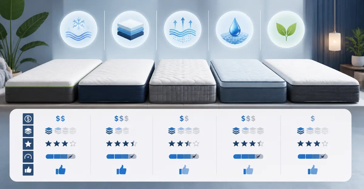 Novilla vs MOOA vs EGOHOME vs Mnuooko: Queen Mattress Comparison