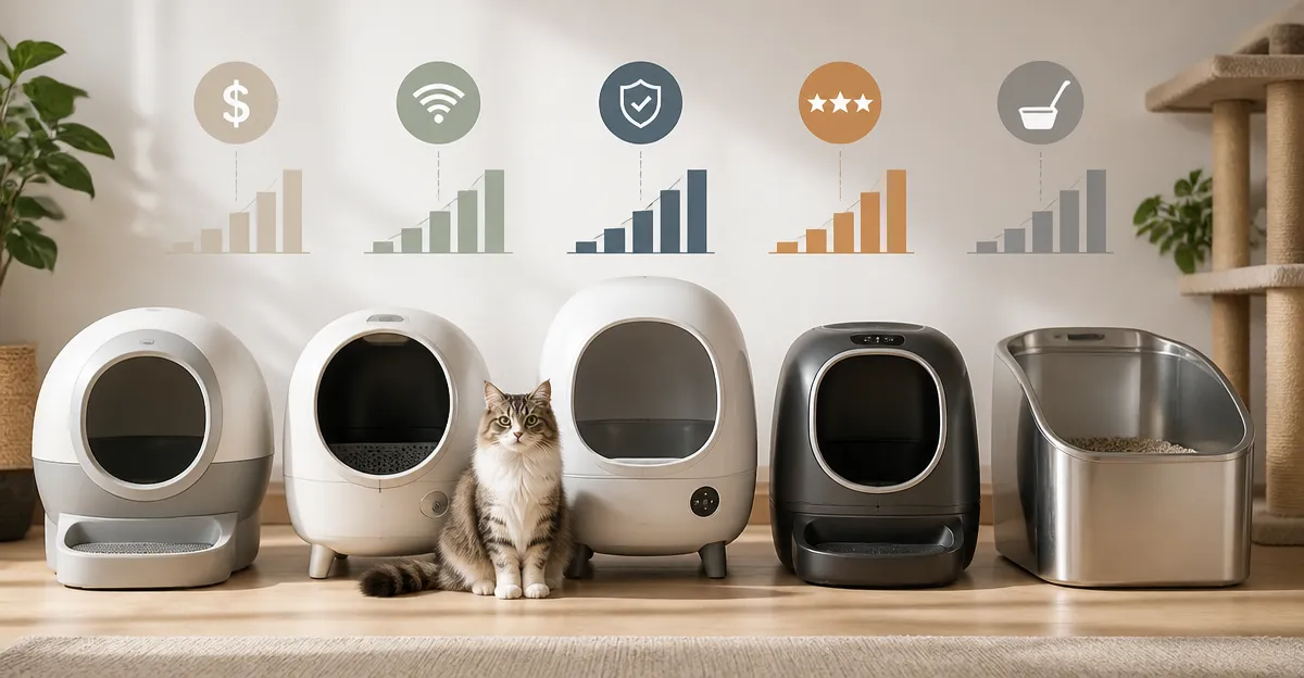 Comparing Top Cat Litter Boxes: Budget, Smart, and Stainless Options