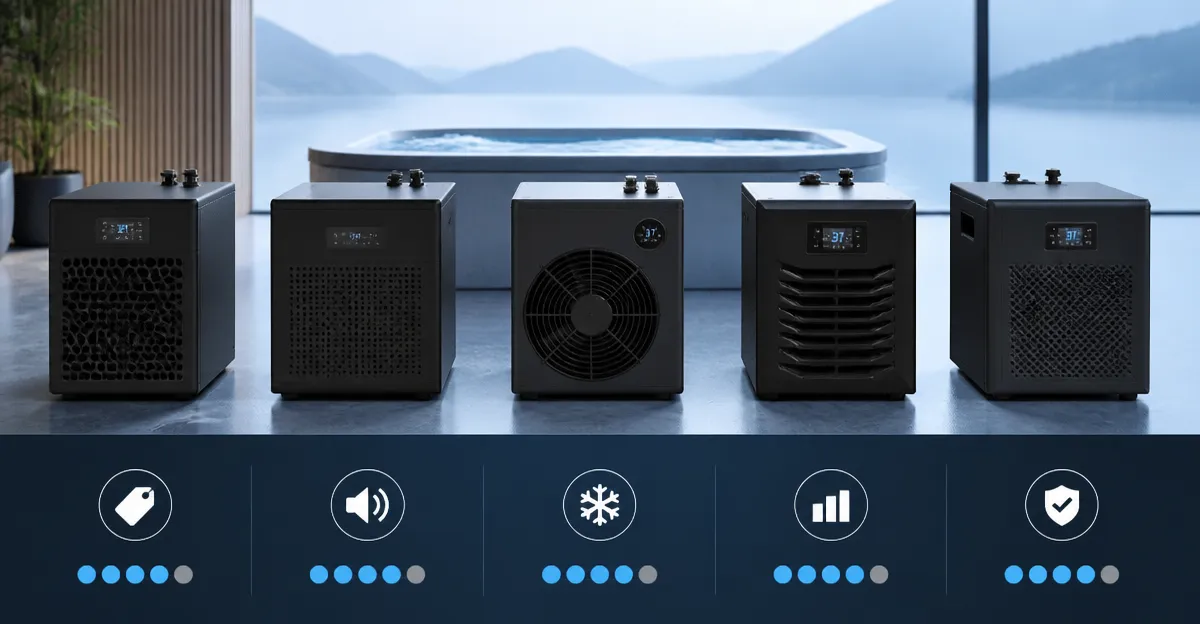 Cold Plunge Chiller Comparison: AS, Pod, AQOVOR, FADHOLE