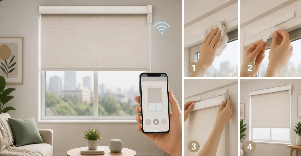 How to Install Smart Blinds for Renters Without Drilling