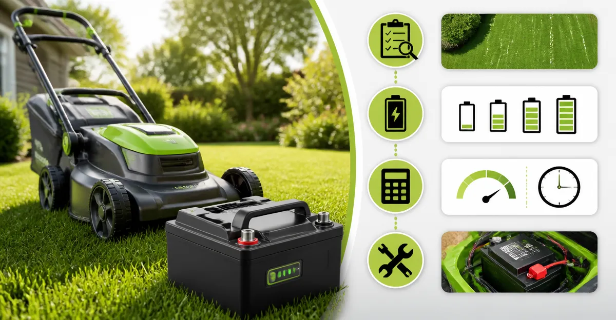 How to Choose the Right Battery Ah for Small Lawn Mowers