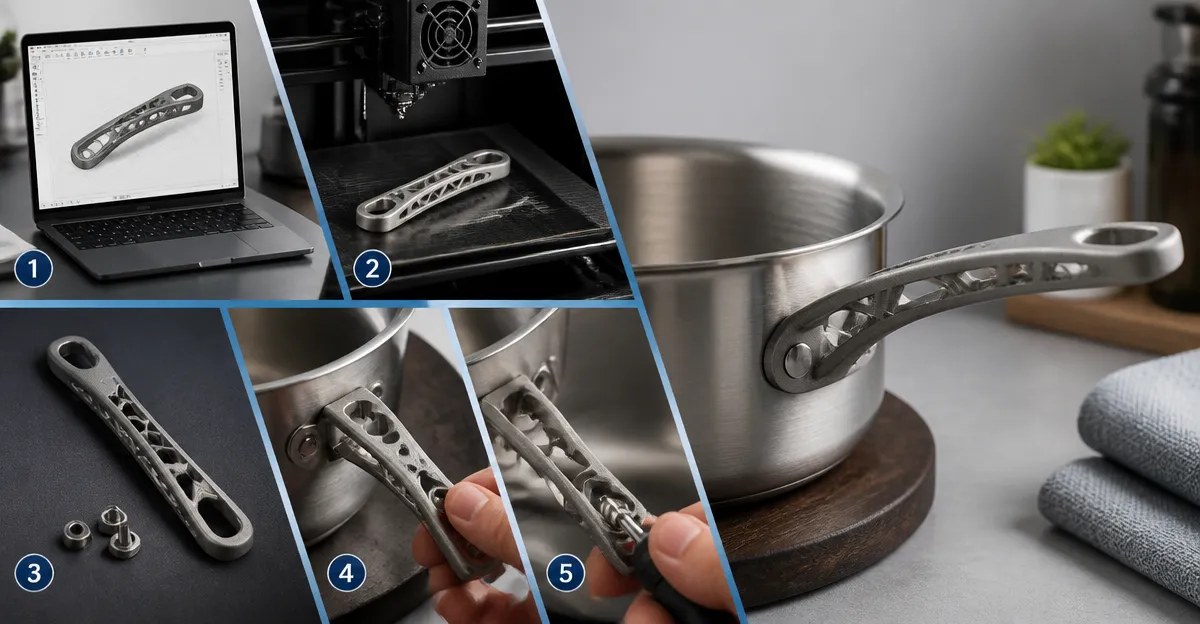How to Replace a Pot Handle with a 3D‑Printed Titanium Replacement