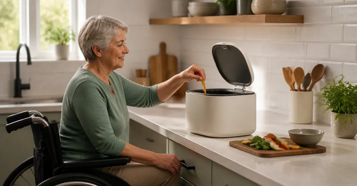 Accessible Countertop Composters for Limited Mobility Users