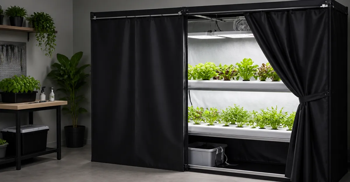 How to Install Integrated Blackout Curtains for Indoor Hydroponics