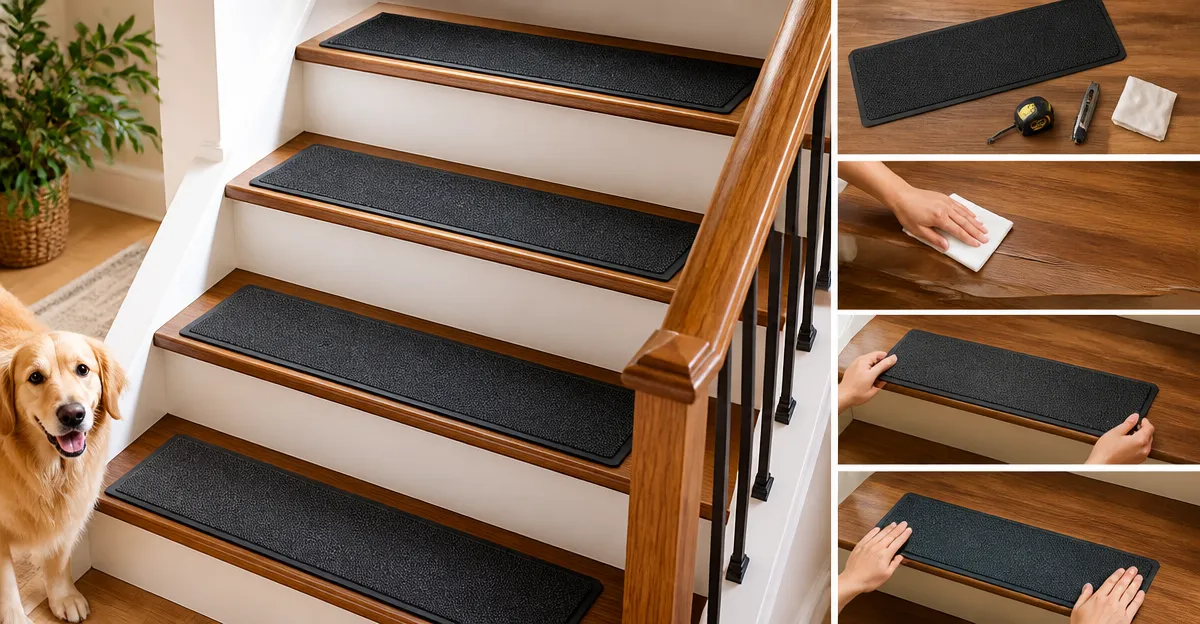 How to Install Anti‑Slip Stair Treads on Wood Stairs