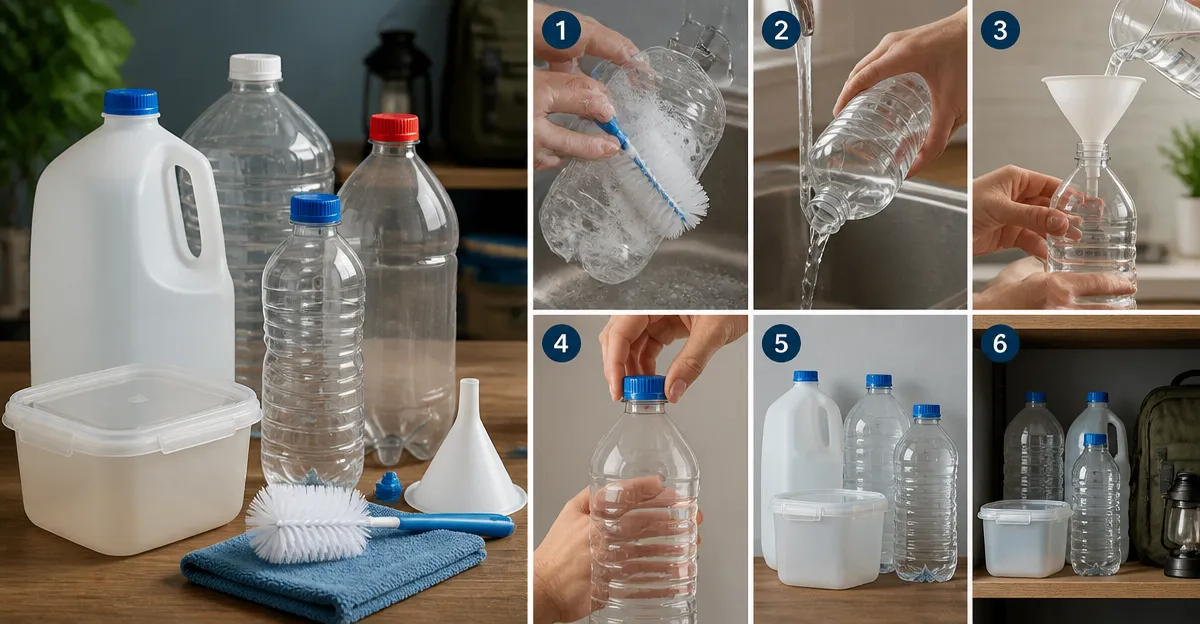How to Repurpose Household Containers for Emergency Water