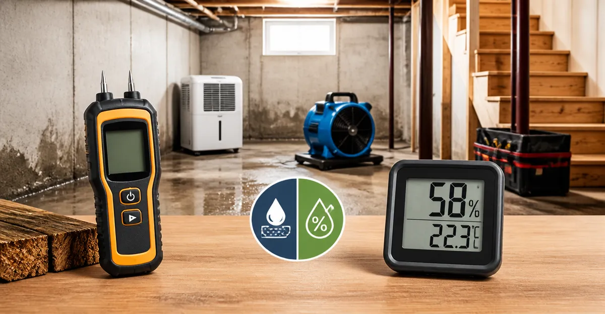 Moisture Meter vs Hygrometer: Ultimate Guide for Basement Restoration