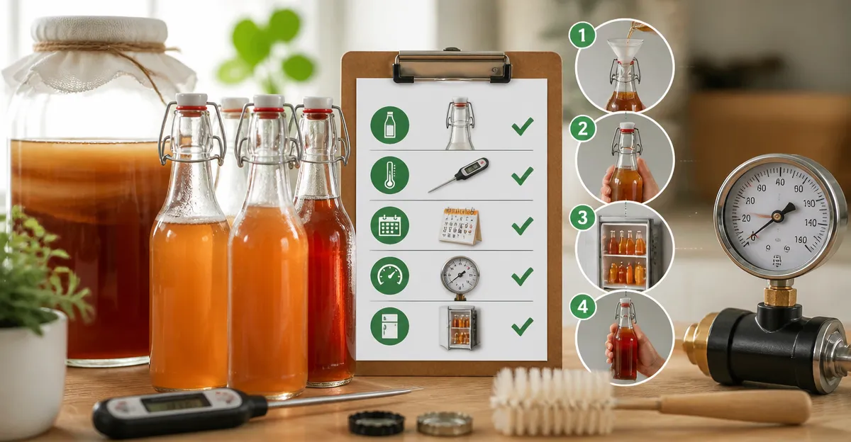 Kombucha Pressure Safety Checklist: Prevent Bottle Explosions