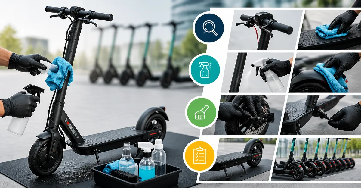 How to Clean and Turnover Rental Folding E‑Scooters: Ultimate Checklist