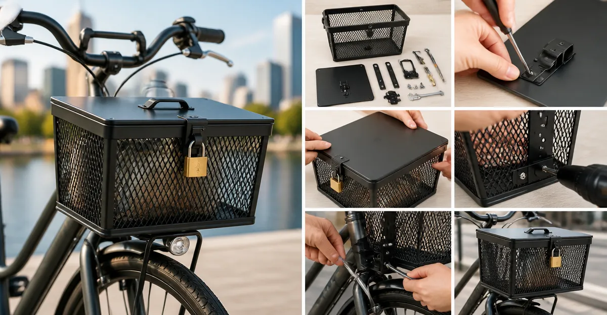 How to Build a Lockable Front Bike Basket (DIY)