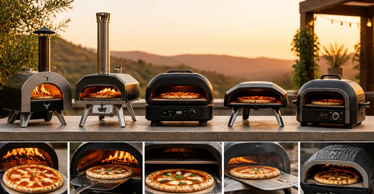Best Outdoor Pizza Ovens Compared: BIG HORN, Ooni Karu, Ninja Artisan, Ooni Koda, Ninja Woodfire