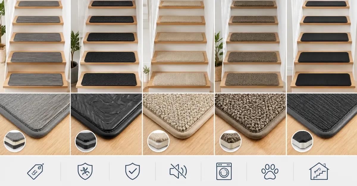 Best Stair Treads on Amazon 2024: COSY HOMEER vs PADOOR vs KOOTETA vs MBIGM vs LifeGrip
