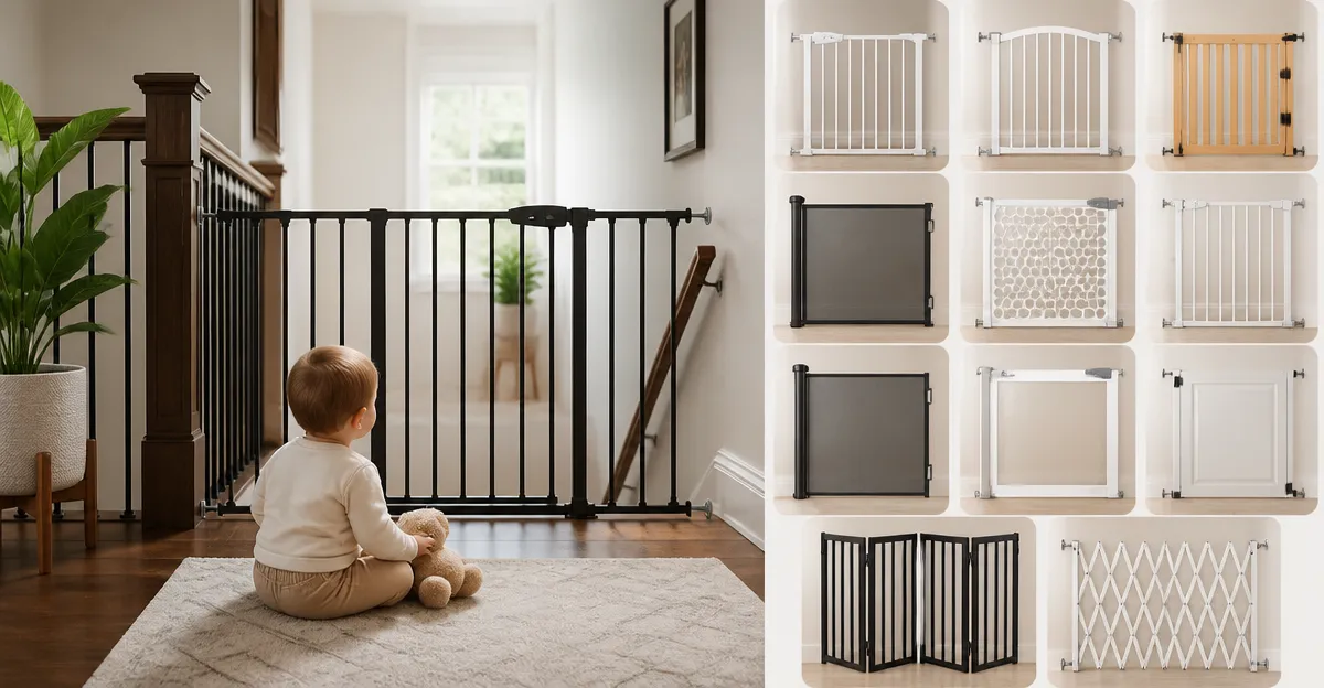 10 Child Safety Gate Types for the Top of Stairs — Pros, Cons & Best Uses