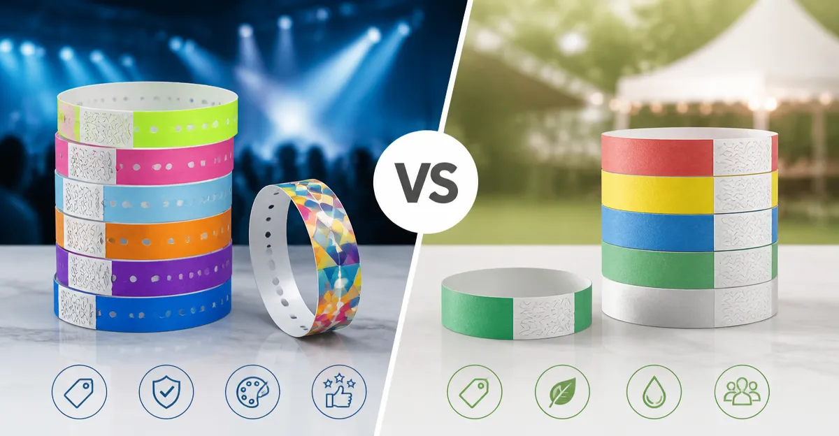 WristCo vs BEVTEE: Detailed Comparison of Tyvek and Paper Event Wristbands